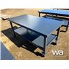 Image 3 : 6X4 FT. Steel Work Bench On Wheels