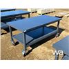 Image 2 : 6X4 FT. Steel Work Bench On Wheels