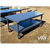 Image 2 : 6X4 FT. Steel Work Bench On Wheels