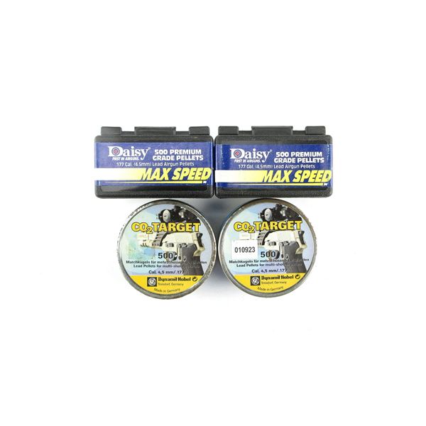 ASSORTED .177 PELLETS LOT