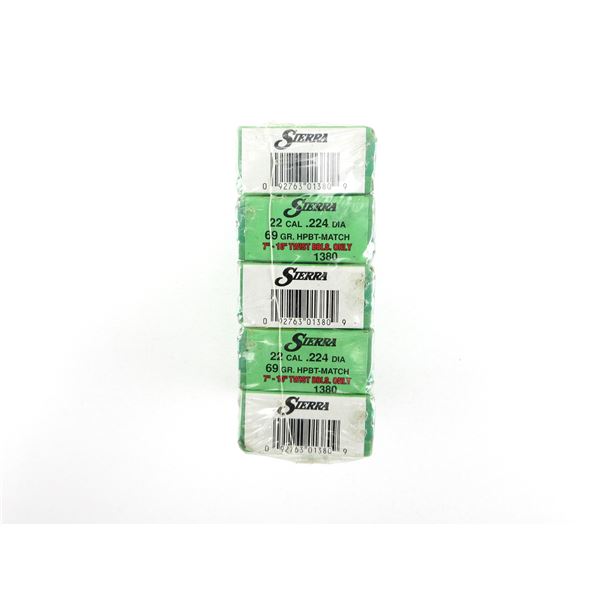 SIERRA .22 CALIBER BULLETS LOT