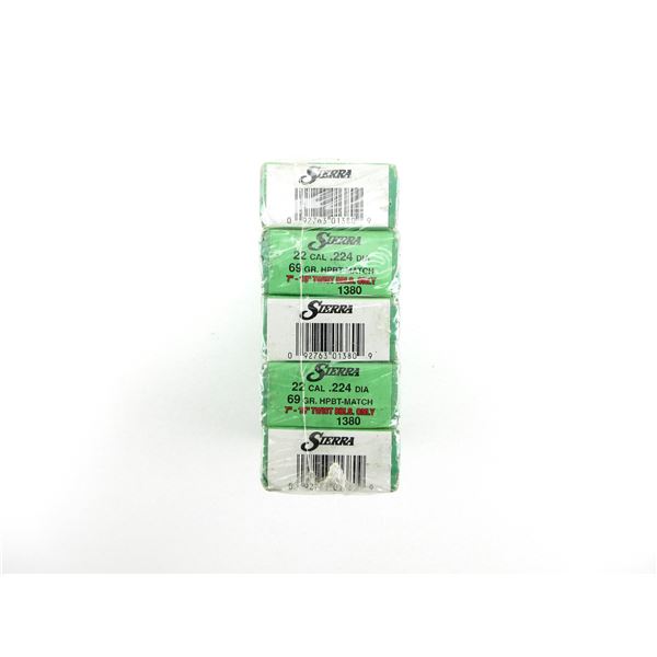 SIERRA .22 CALIBER BULLETS LOT