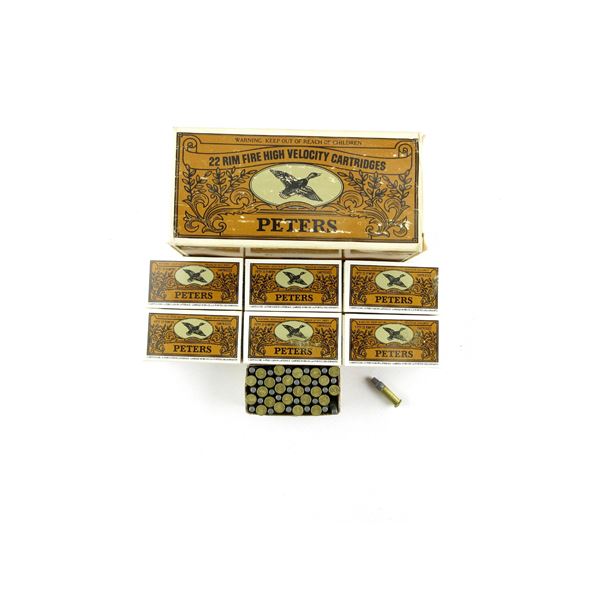 COLLECTIBLE PETERS .22 LR AMMO LOT