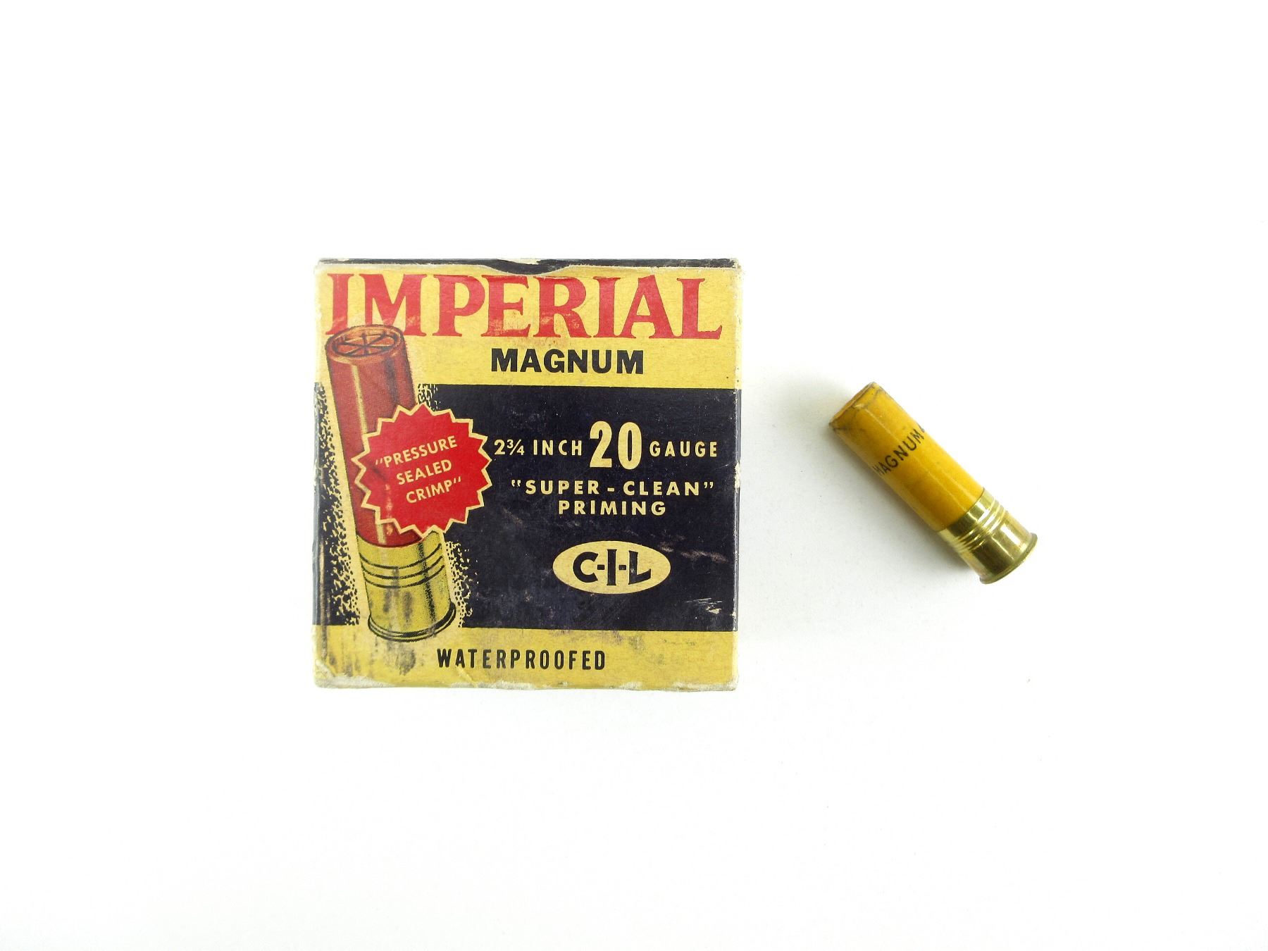 COLLECTIBLE IMPERIAL MAGNUM 20 GAUGE 2 3/4" SHOT SHELL AMMO LOT