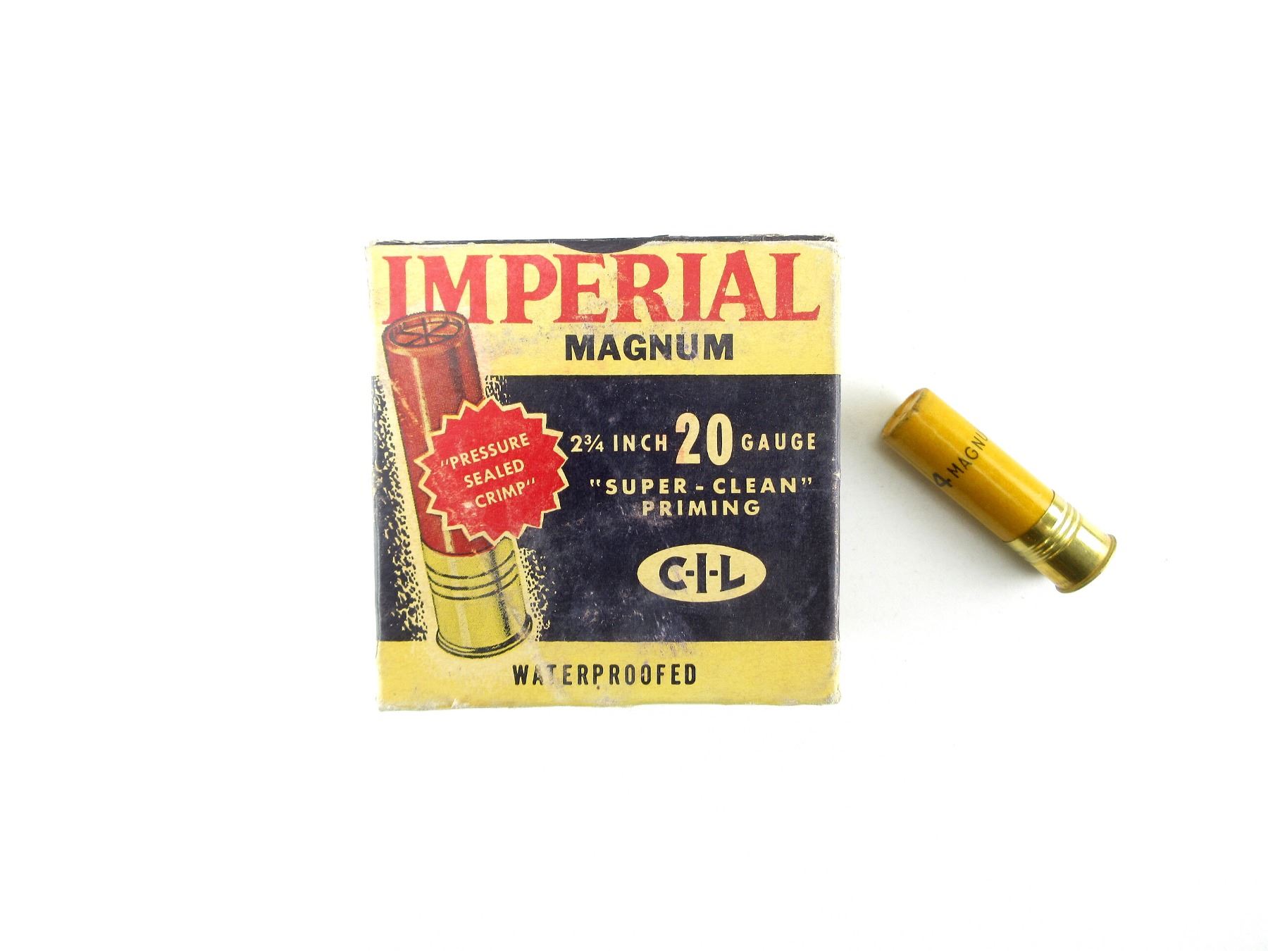 COLLECTIBLE IMPERIAL MAGNUM 20 GAUGE 2 3/4" SHOT SHELL AMMO LOT