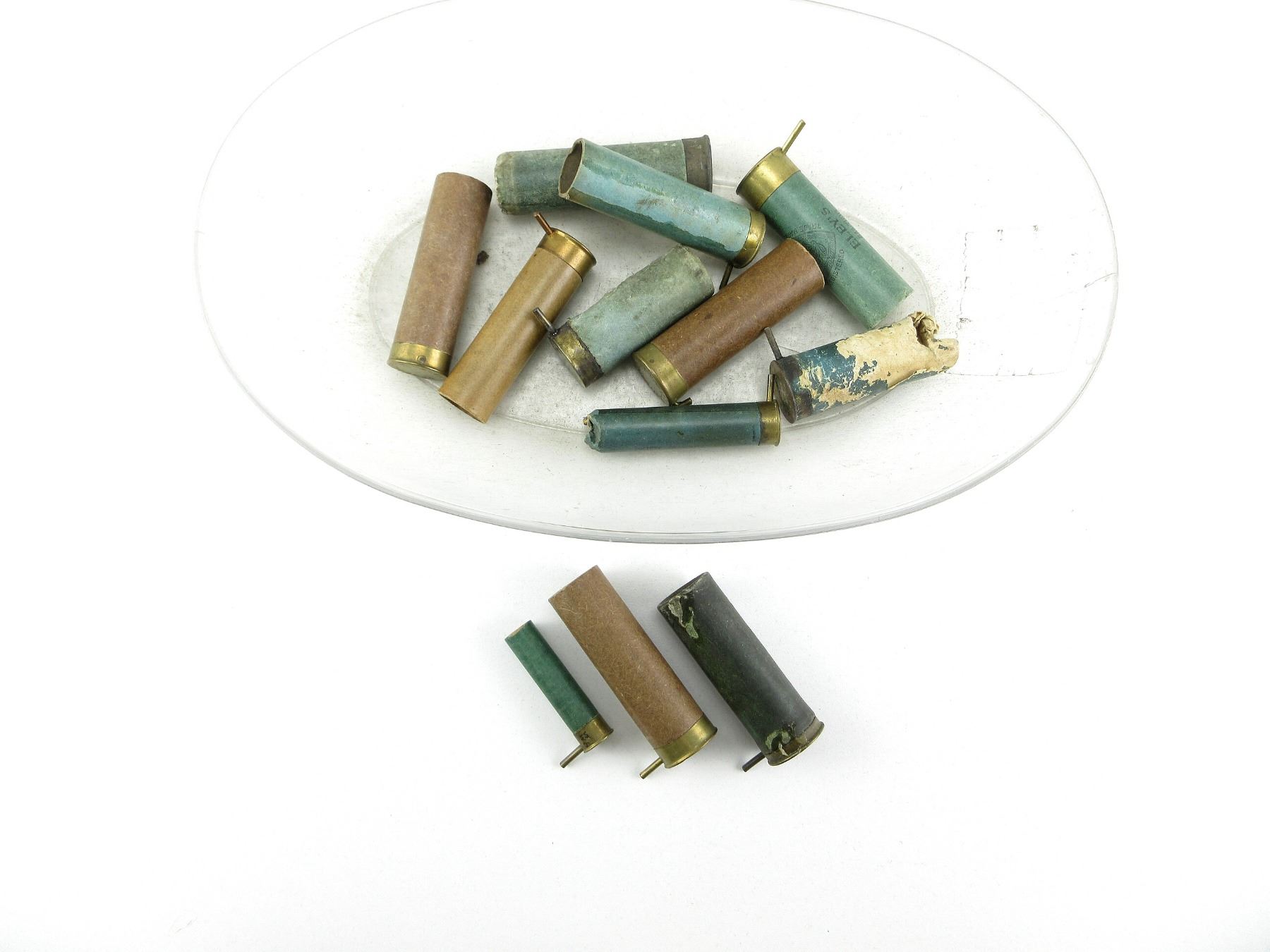 COLLECTIBLE ASSORTED PINFIRE SHOT SHELLS AMMO AND PRIMED SHOT SHELL ...