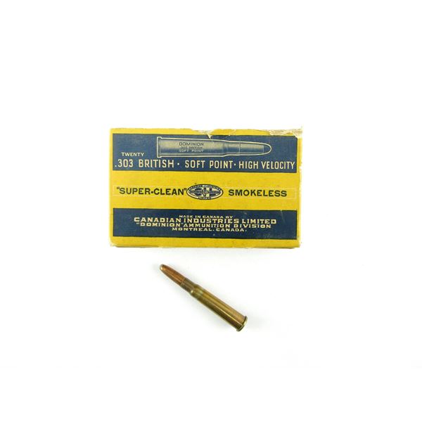 COLLECTIBLE DOMINION .303 BR AMMO LOT