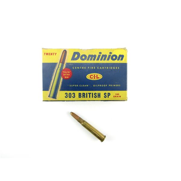COLLECTIBLE DOMINION .303 BR AMMO LOT