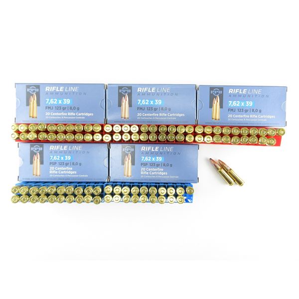 PPU 7.62X39MM AMMO LOT
