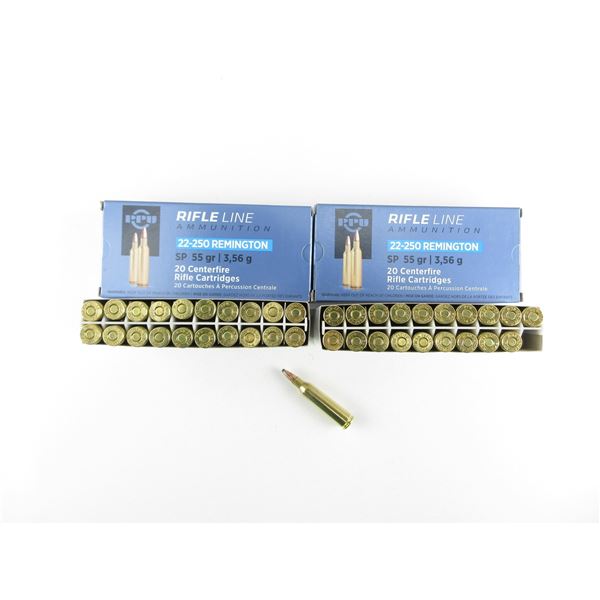 PPU .22-250 REM AMMO LOT