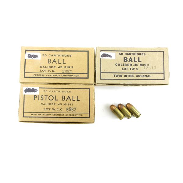 ASSORTED .45 AUTO (M1911) AMMO LOT