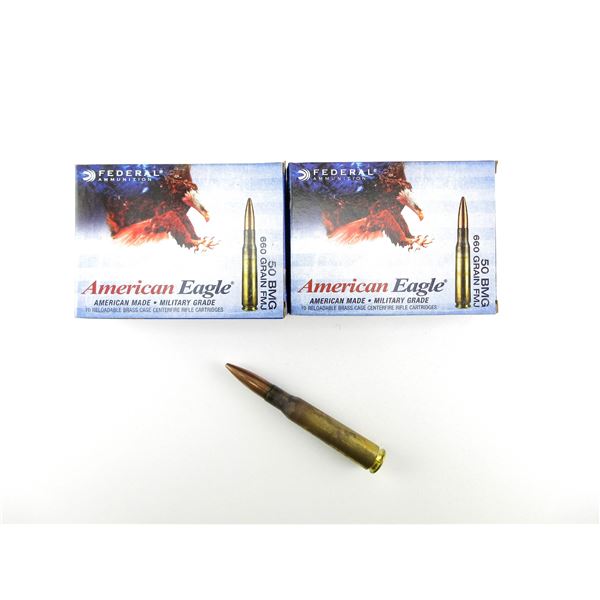 AMERICAN EAGLE .50 BMG AMMO LOT