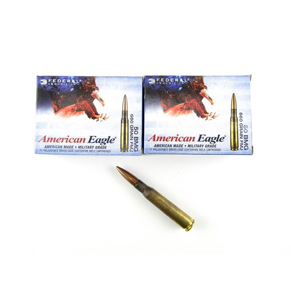 AMERICAN EAGLE .50 BMG AMMO LOT
