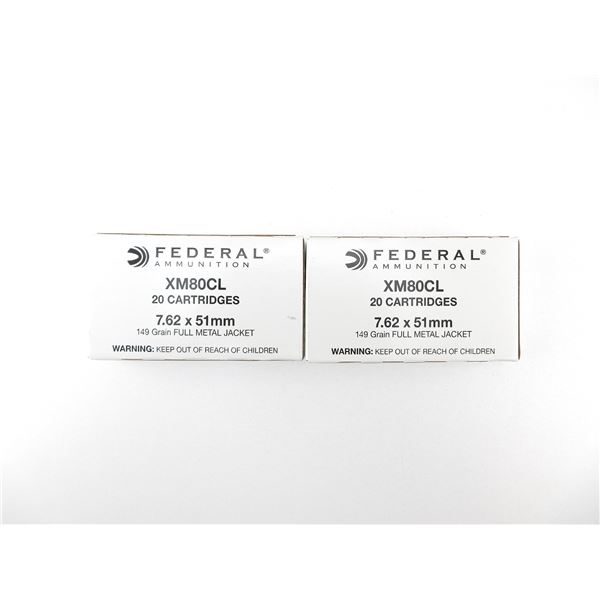 FEDERAL 7.62X51MM AMMO LOT