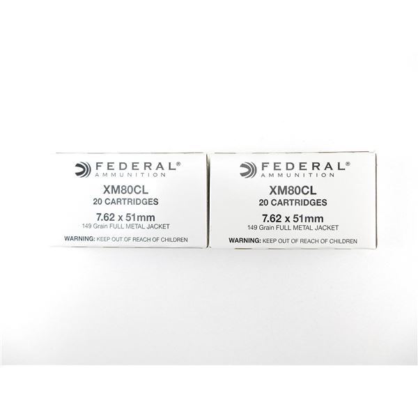 FEDERAL 7.62X51MM AMMO LOT