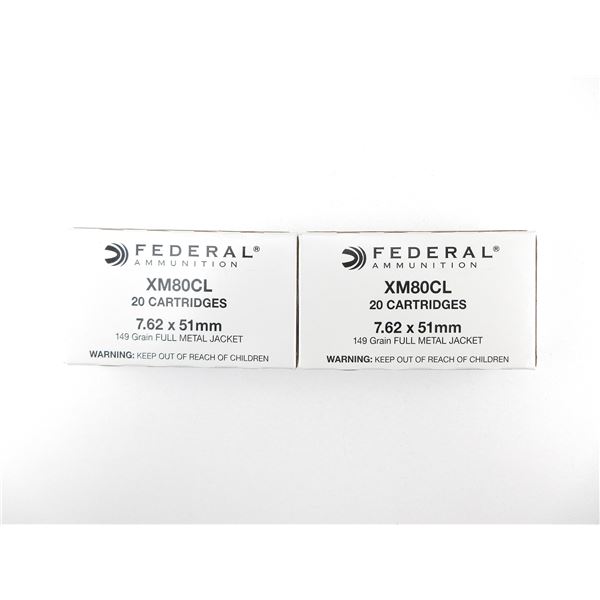 FEDERAL 7.62X51MM AMMO LOT
