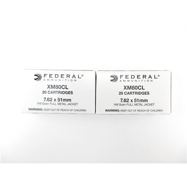 FEDERAL 7.62X51MM AMMO LOT