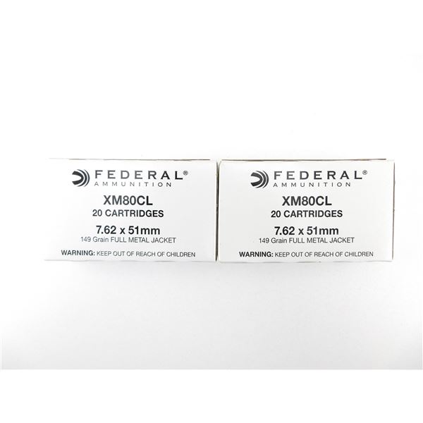 FEDERAL 7.62X51MM AMMO LOT