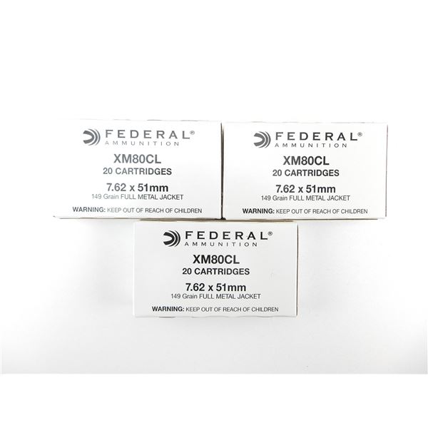 FEDERAL 7.62X51MM AMMO LOT