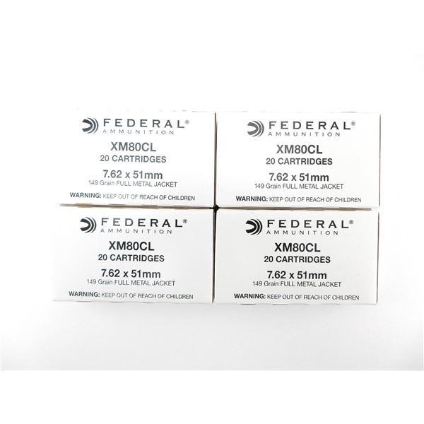 FEDERAL 7.62X51MM AMMO LOT