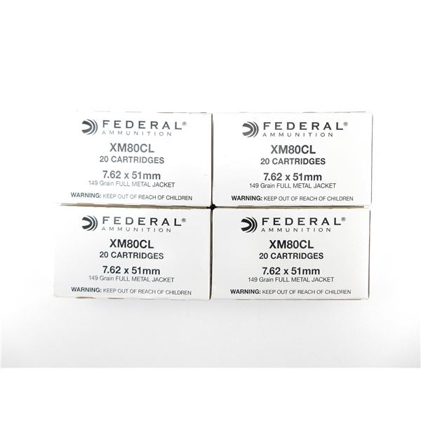FEDERAL 7.62X51MM AMMO LOT