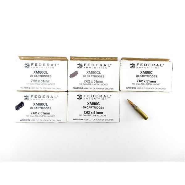 FEDERAL 7.62X51MM AMMO LOT