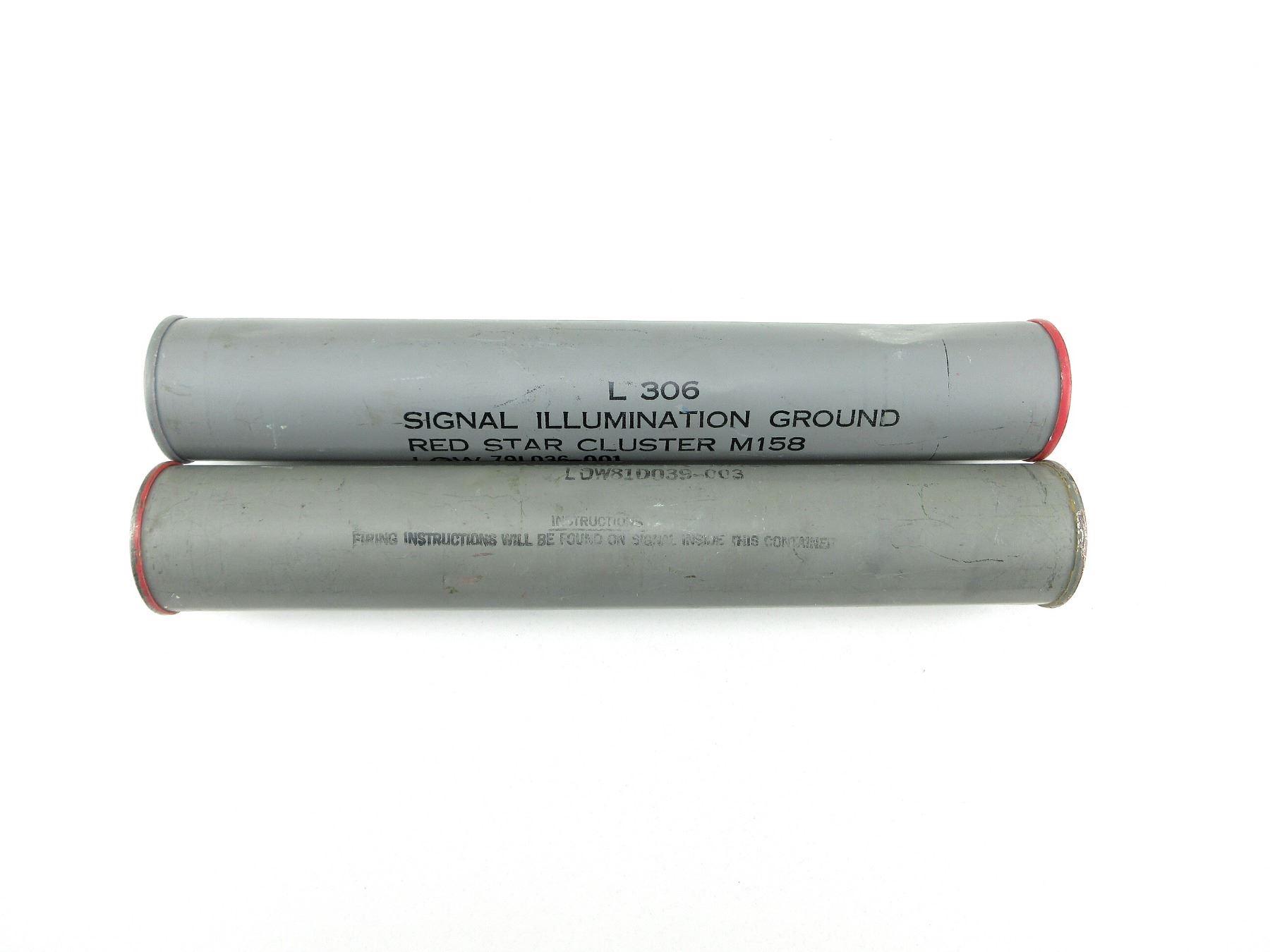 U.S. MILITARY L306 SIGNAL ILLUMINATION GROUND RED STAR CLUSTER M158 ...
