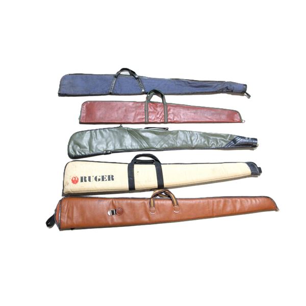 ASSORTED SOFT PADDED RIFLE CASES LOT
