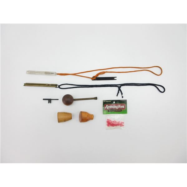 ASSORTED BLACK POWDER ACCESSORIES LOT