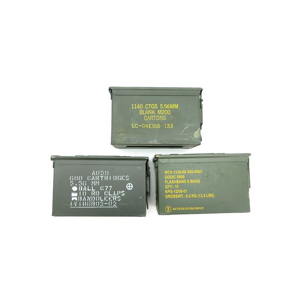 METAL AMMO TIN LOT