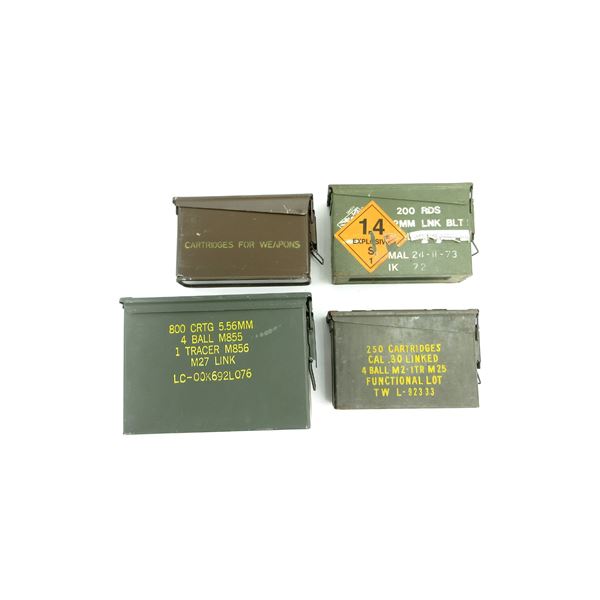 METAL AMMO TIN LOT