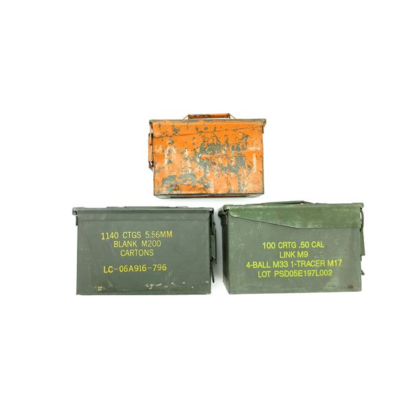 METAL AMMO TIN LOT