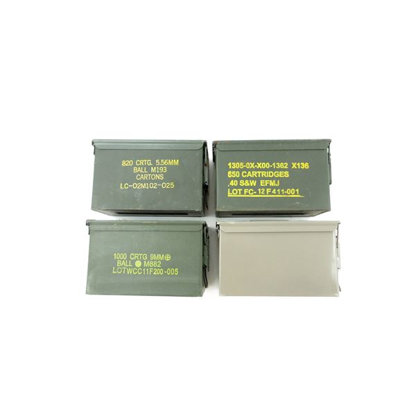 METAL AMMO TIN LOT