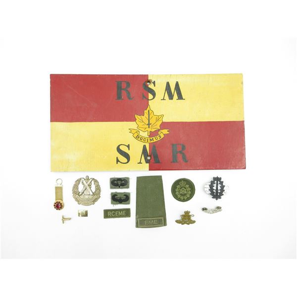 ASSORTED MILITARY BADGE ETC. LOT