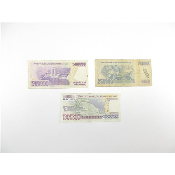 TURKISH BANK NOTE LOT
