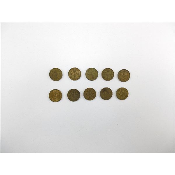 WWII CANADIAN TOMBAC NICKEL LOT