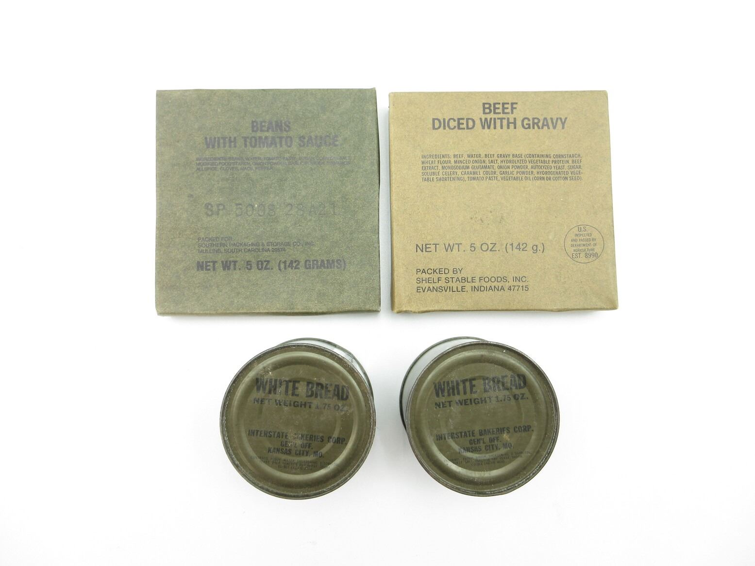 U.S. MILITARY ASSORTED FOOD RATIONS LOT