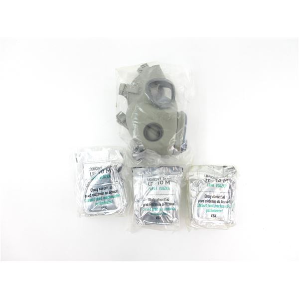 CZECH GAS MASK AND FILTERS LOT