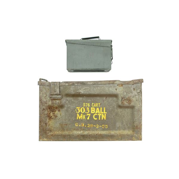 ASSORTED METAL AMMO TIN LOT