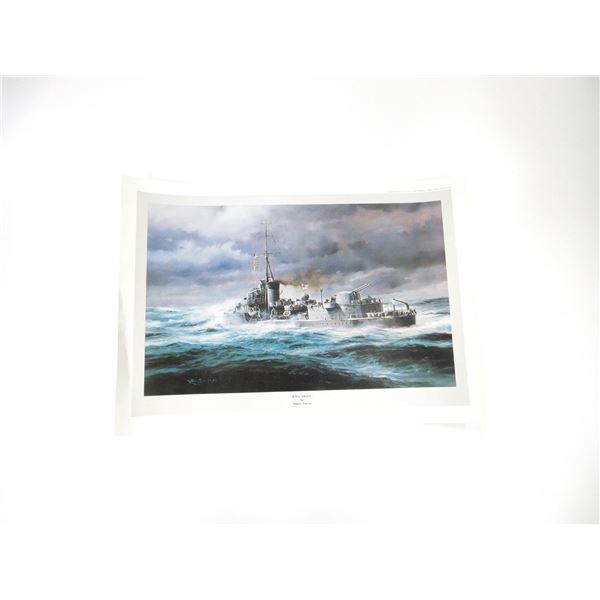 "H.M.S. KELLY" PRINT
