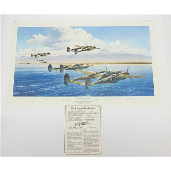 "BOGEYS! ELEVEN O'CLOCK HIGH" PRINT