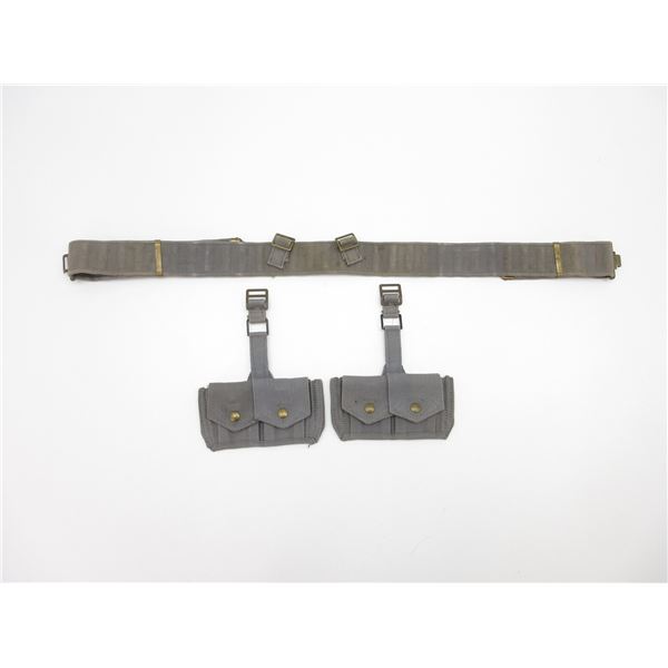WWII RCAF BELT AND AMMO POUCH LOT