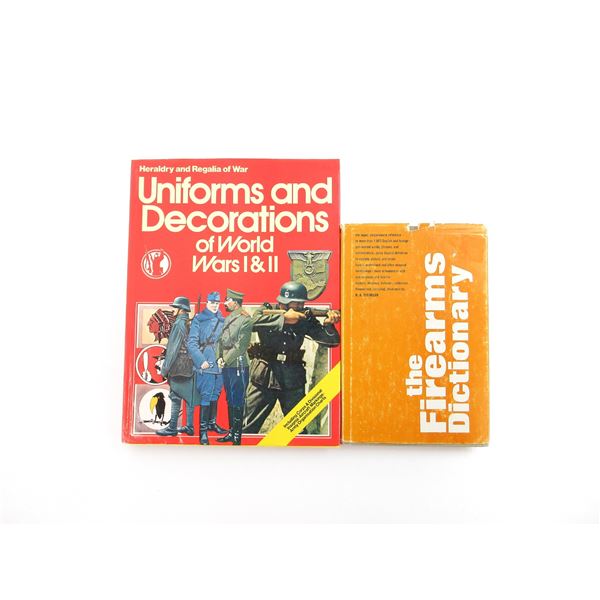 ASSORTED UNIFORM AND FIREARMS DICTIONARY BOOK LOT
