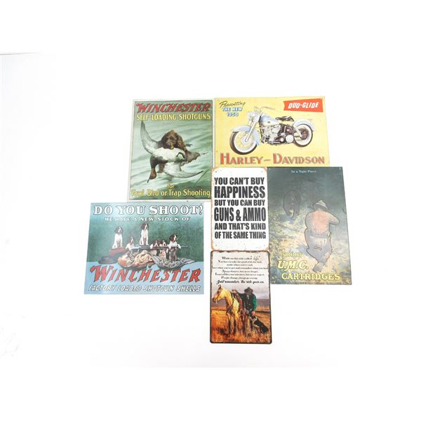 ASSORTED COLLECTIBLE SIGNS LOT