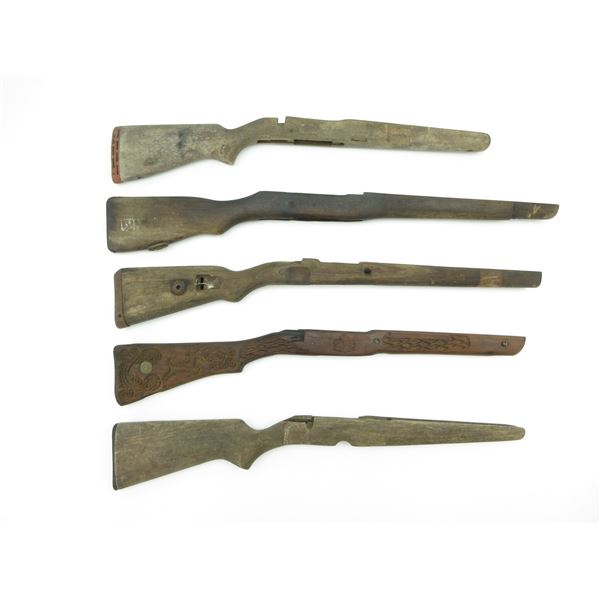 ASSORTED MILITARY RIFLE STOCKS LOT