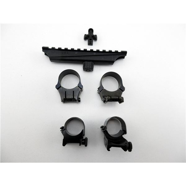 ASSORTED SCOPE RINGS AND MOUNT LOT