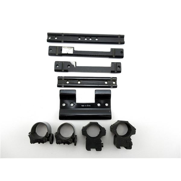 ASSORTED SCOPE RINGS AND BASES LOT