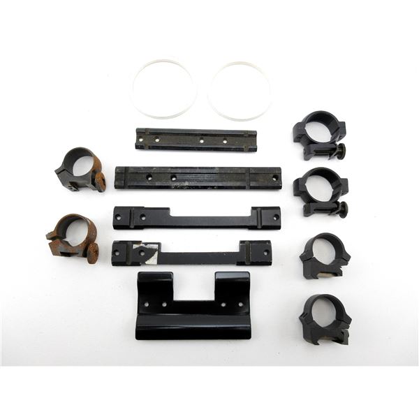 ASSORTED SCOPE RINGS AND BASES LOT