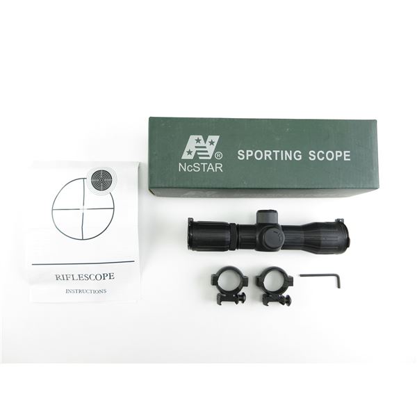 NCSTAR 4X 30MM ILLUMINATED RIFLE SCOPE