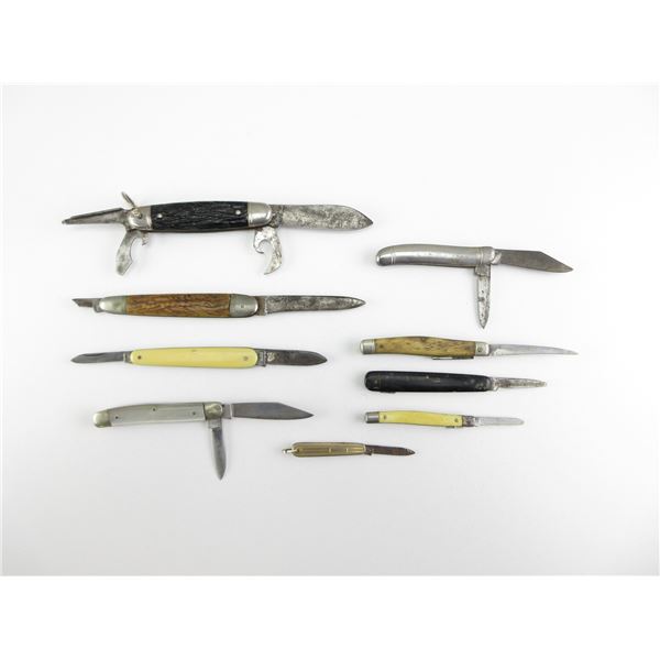 ASSORTED FOLDING KNIVES LOT